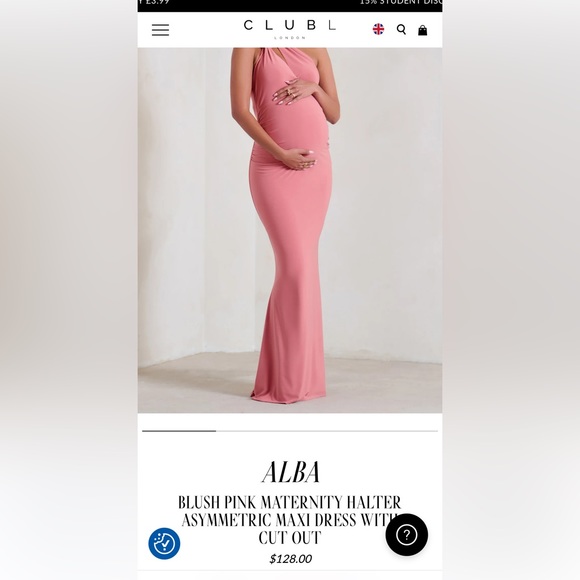Club L London | Dresses | Club L London Alba Maternity Dress Blush Pink |  Poshmark